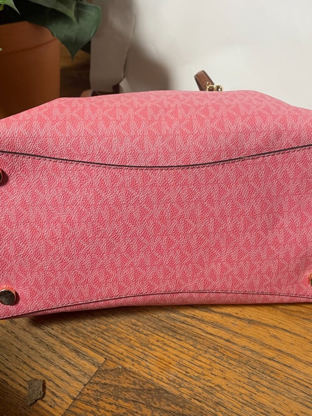 Michael Kors Voyager East/West Tote Pink Color-blocked signature logo - Picture 7 of 16
